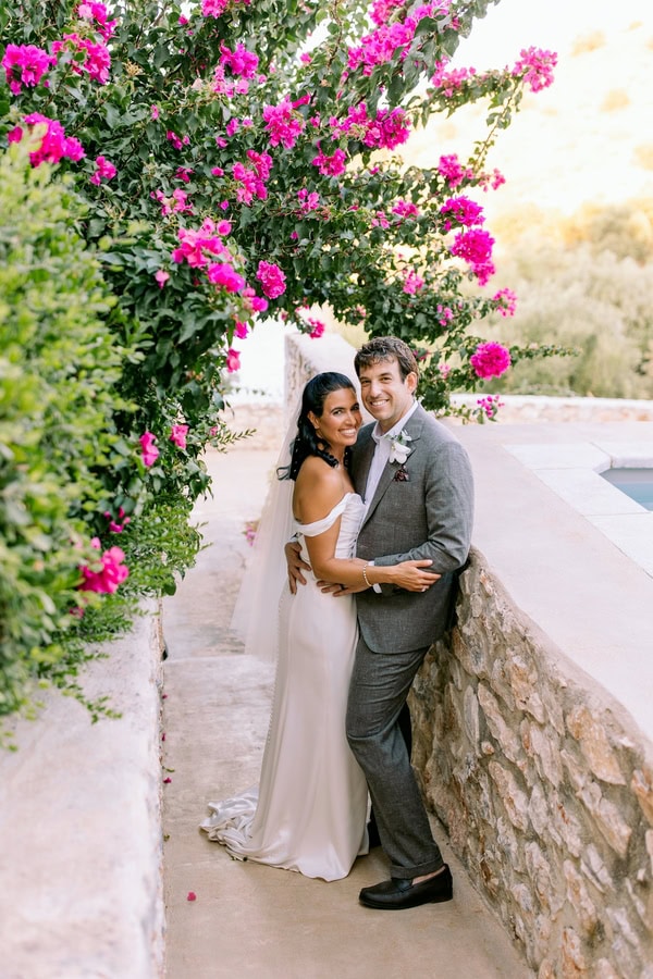 Unique Mani Wedding With Mediterranean Details And Flowers