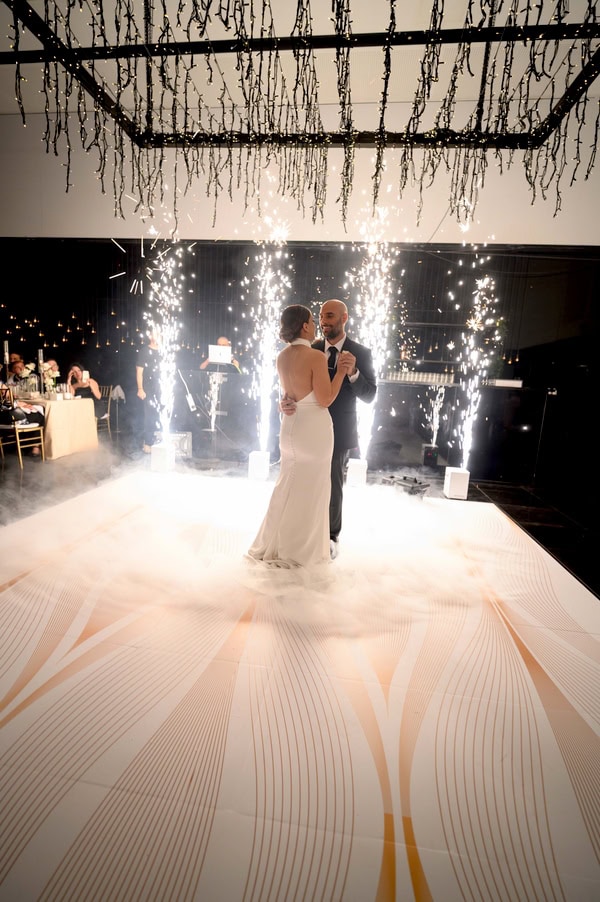 White Roses Gold Spring Wedding