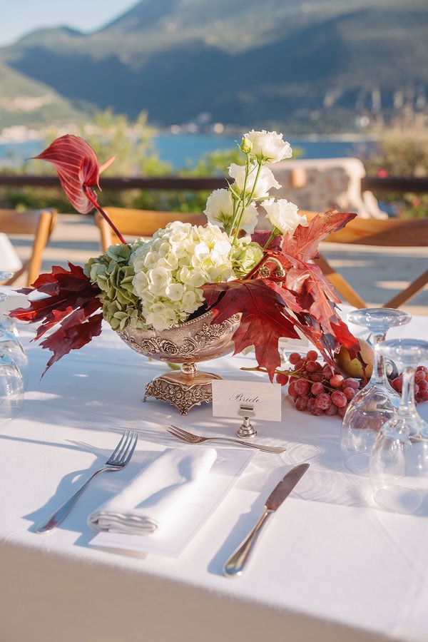 Chic Greek Wedding Autumn Colors