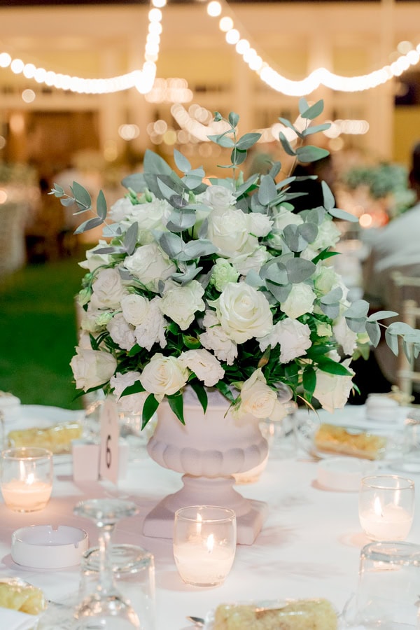 Chic Summer Wedding Kalamata White Flowers