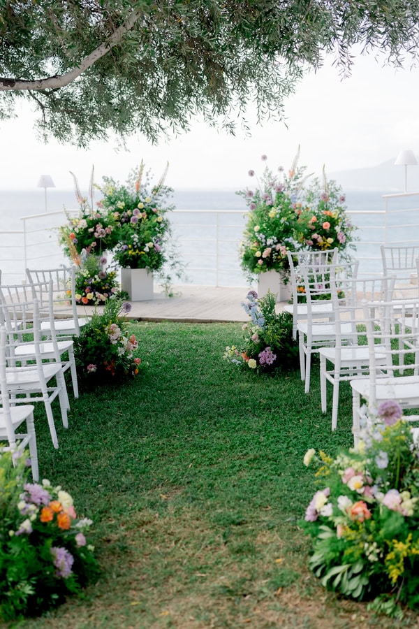 Colorful Destination Wedding Kalamata Bright Flowers