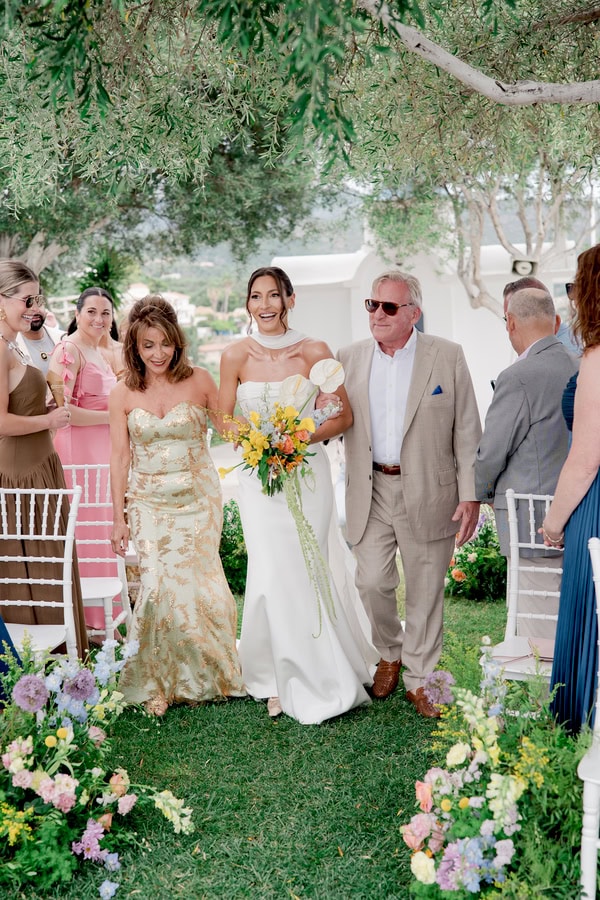 Colorful Destination Wedding Kalamata Bright Flowers