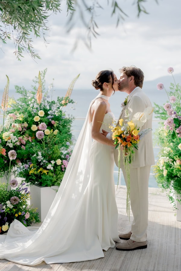 Colorful Destination Wedding Kalamata Bright Flowers