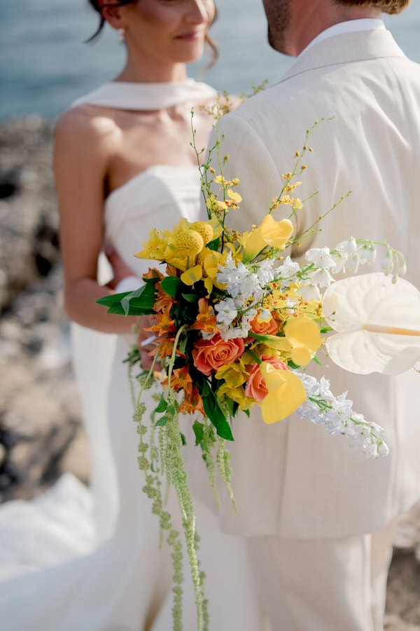 Colorful Destination Wedding Kalamata Bright Flowers