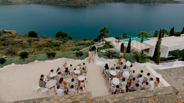 Romantic Destination Wedding In Crete With Sea Views