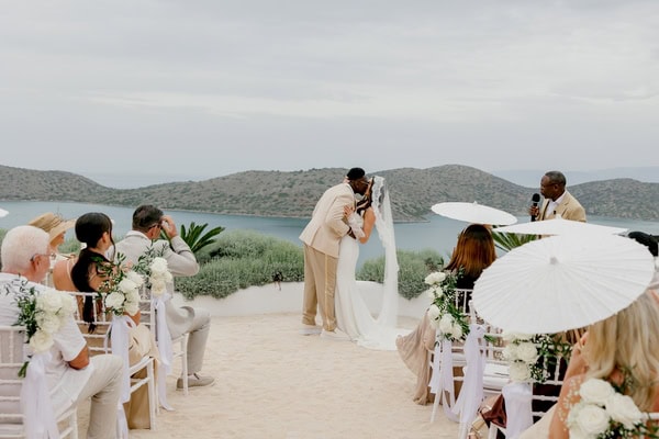 Romantic Destination Wedding In Crete With Sea Views