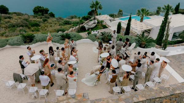 Romantic Destination Wedding In Crete With Sea Views