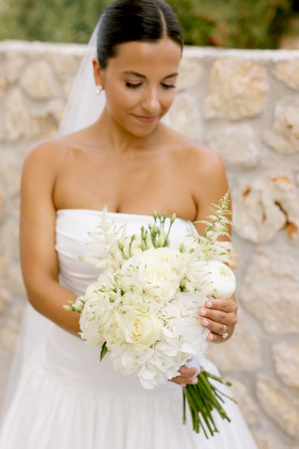 Romantic Seaside Wedding Kefalonia White Details