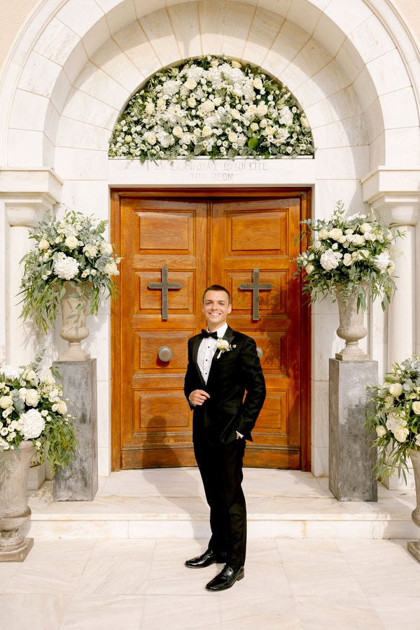 Romantic Seaside Wedding Kefalonia White Details