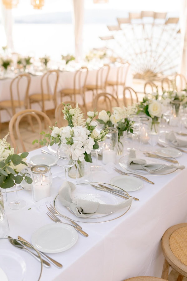 Romantic Seaside Wedding Kefalonia White Details