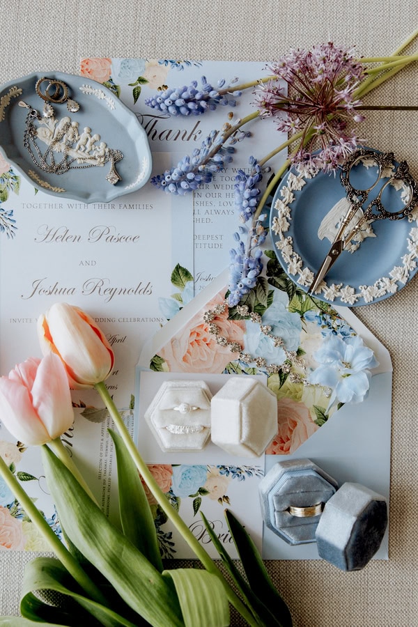 Romantic Styled Shoot Floral Arrangements Tiered Cake