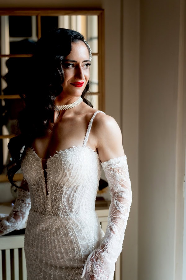 Romantic Summer Wedding White Flowers Modern Details