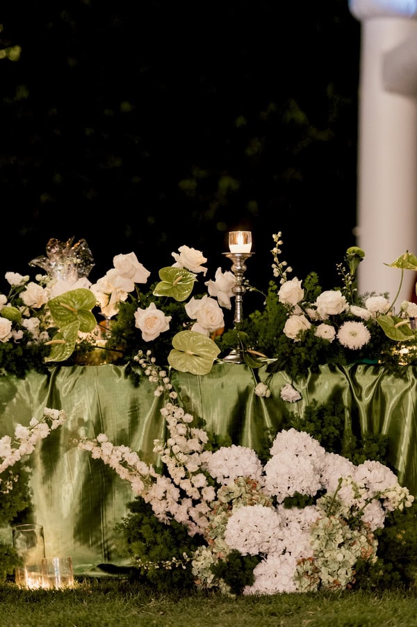 Romantic Wedding Kalamata White Flowers Chic Details