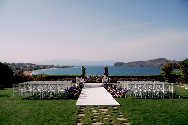 Whimsical Seaside Wedding Crete Lush Florals