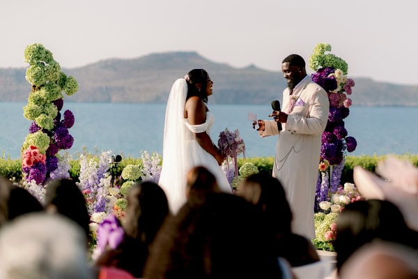 Whimsical Seaside Wedding Crete Lush Florals