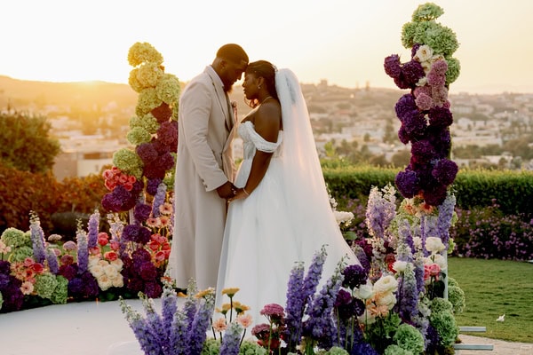 Whimsical Seaside Wedding Crete Lush Florals