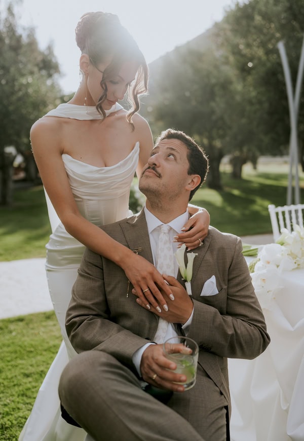 Chic Wedding Lesvos White Orchids Calla Lilies