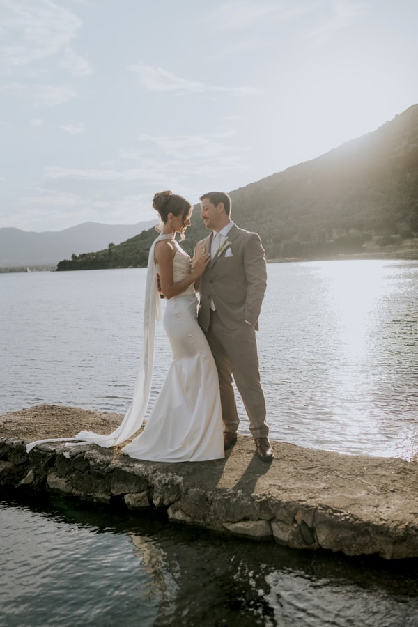 Chic Wedding Lesvos White Orchids Calla Lilies