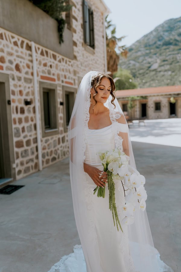 Chic Wedding Lesvos White Orchids Calla Lilies