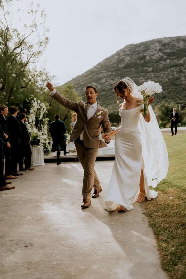 Chic Wedding Lesvos White Orchids Calla Lilies