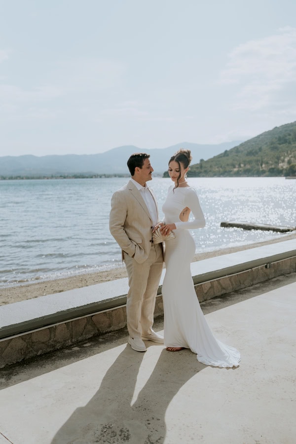 Chic Wedding Lesvos White Orchids Calla Lilies