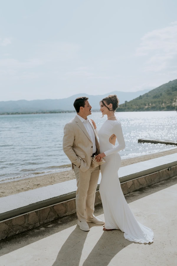 Chic Wedding Lesvos White Orchids Calla Lilies