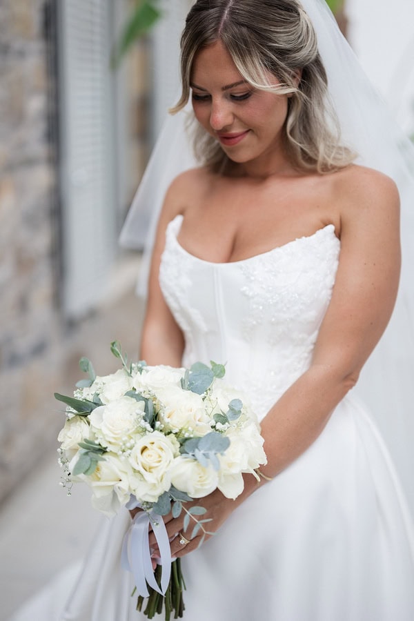 Destination Wedding Crete Minimal White Decoration