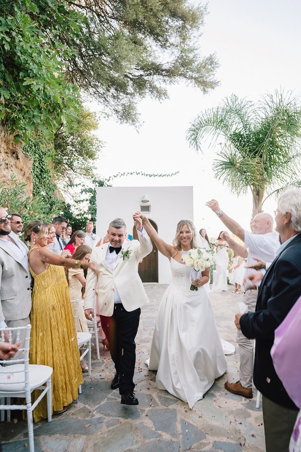 Destination Wedding Crete Minimal White Decoration