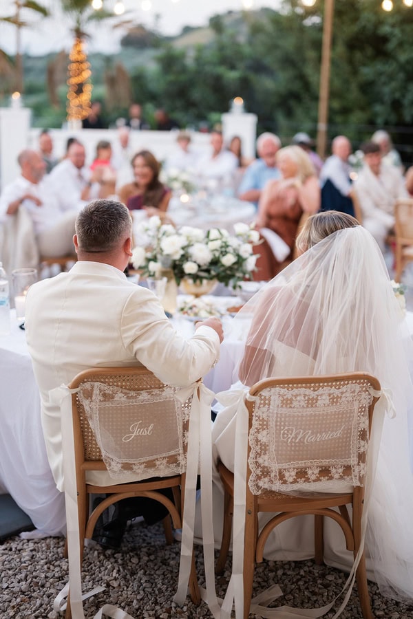 Destination Wedding Crete Minimal White Decoration