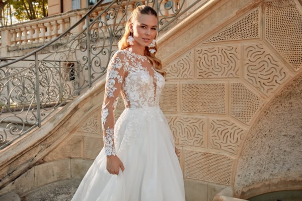 Justin Alexander Sincerity Romantic Bridal Look
