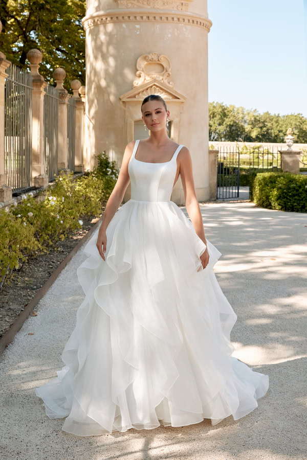 Justin Alexander Sincerity Romantic Bridal Look