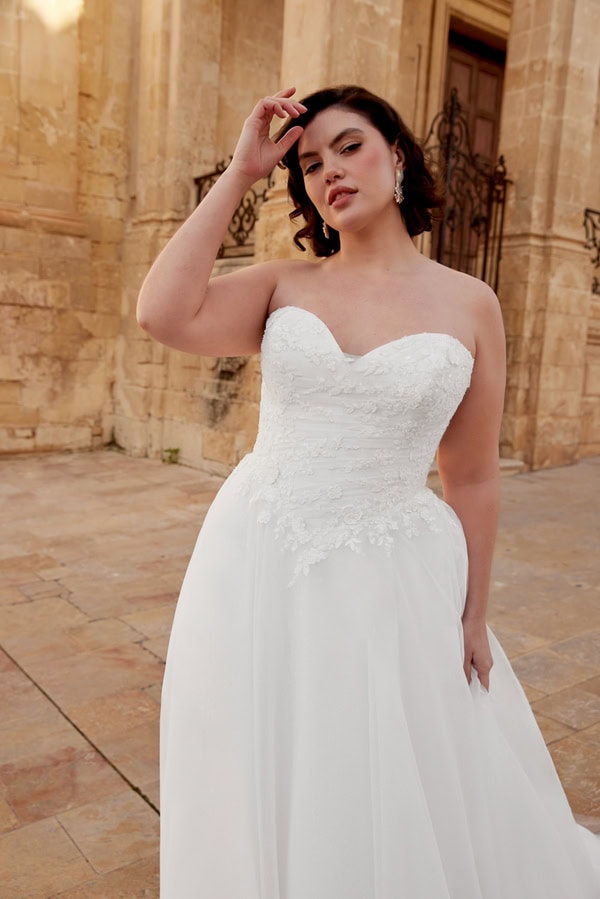Justin Alexander Sincerity Romantic Bridal Look