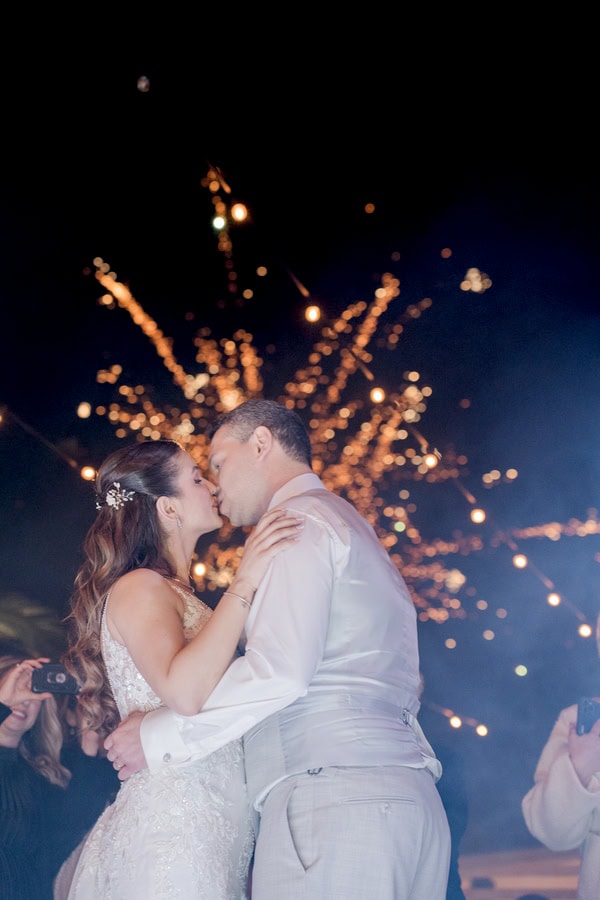 Romantic Spring Wedding Kalamata Pastel Flowers Sea View