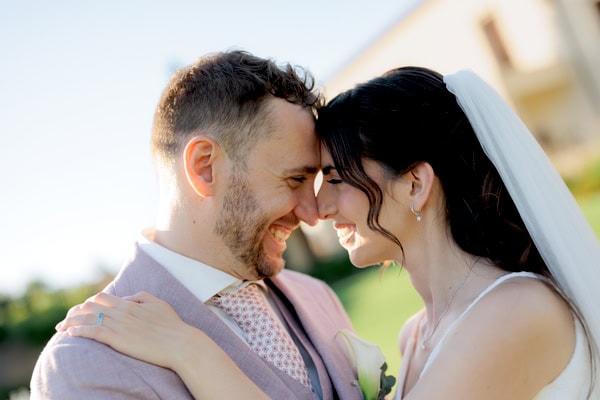 Romantic Spring Wedding White Blue Lilac Flowers