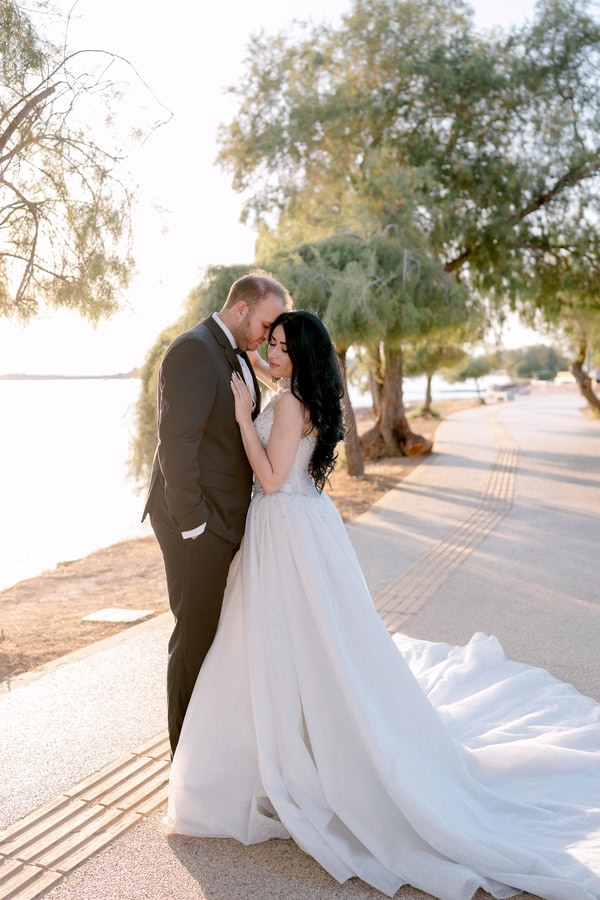 Romantic Summer Wedding Athens White Flowers