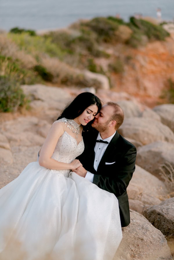 Romantic Summer Wedding Athens White Flowers
