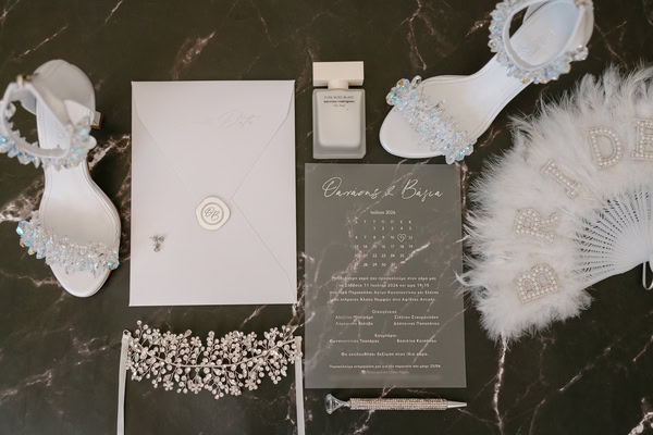 Romantic Summer Wedding Athens White Flowers