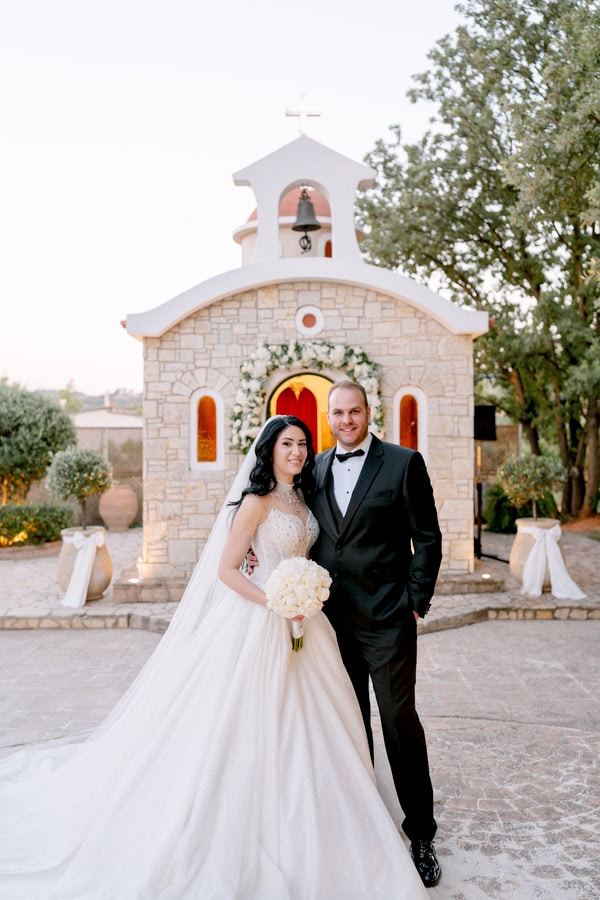 Romantic Summer Wedding Athens White Flowers