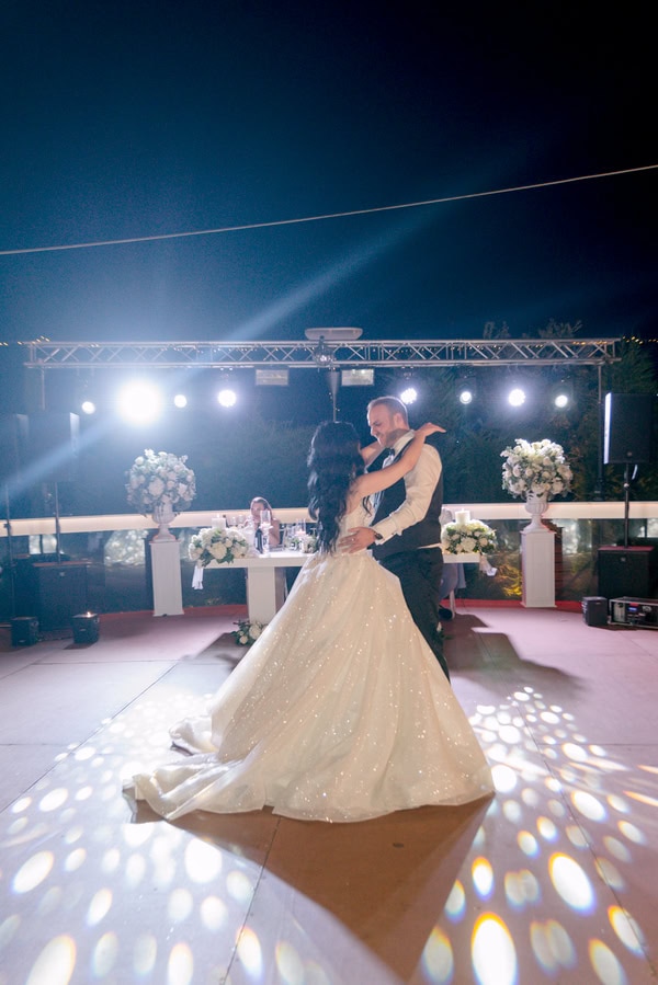 Romantic Summer Wedding Athens White Flowers