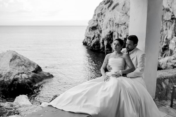 Romantic Wedding Photoshoot Island Sea