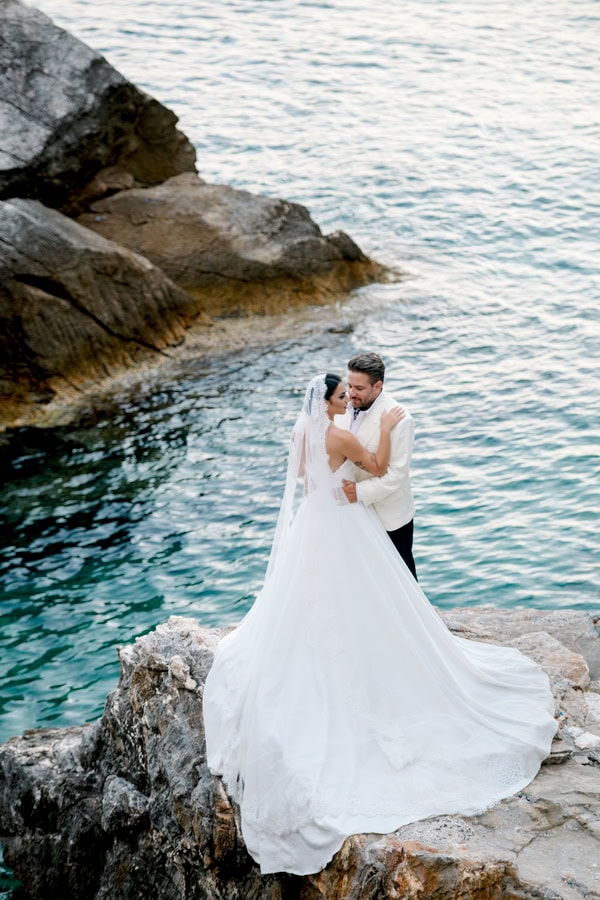 Romantic Wedding Photoshoot Island Sea