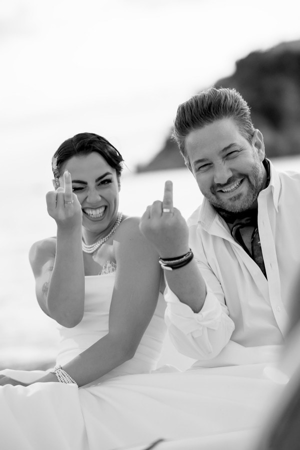 Romantic Wedding Photoshoot Island Sea