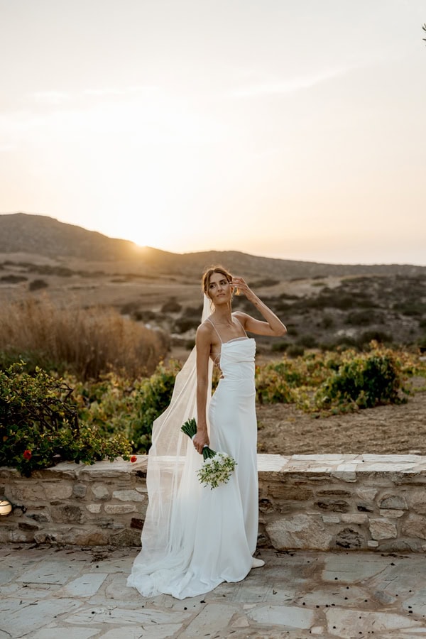 Summer Wedding Antiparos Wildflowers Cycladic Details