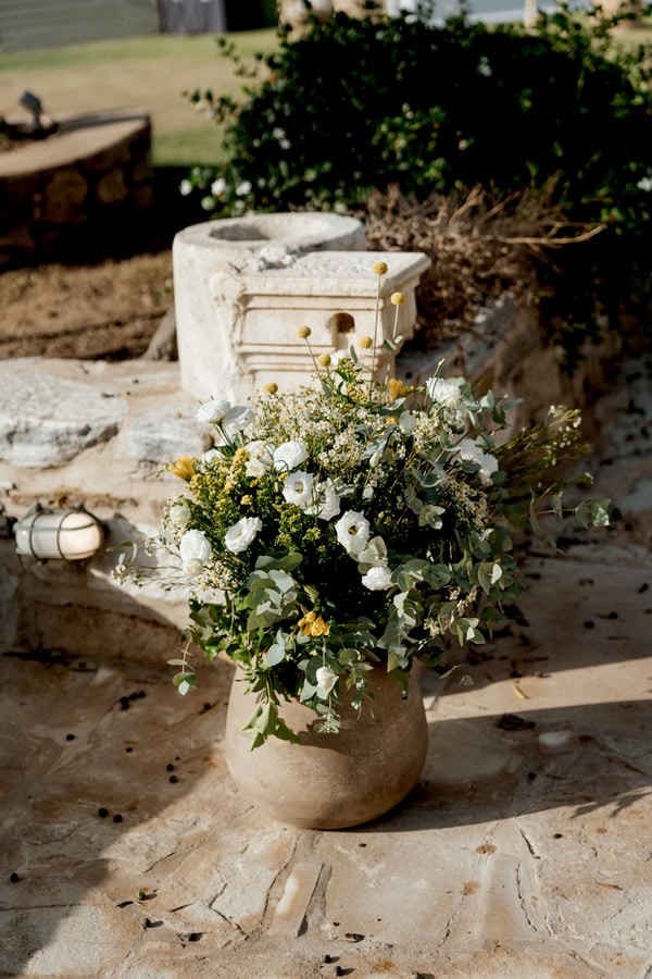 Summer Wedding Antiparos Wildflowers Cycladic Details
