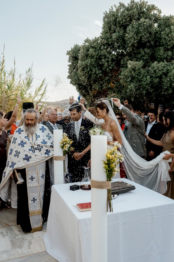 Summer Wedding Antiparos Wildflowers Cycladic Details