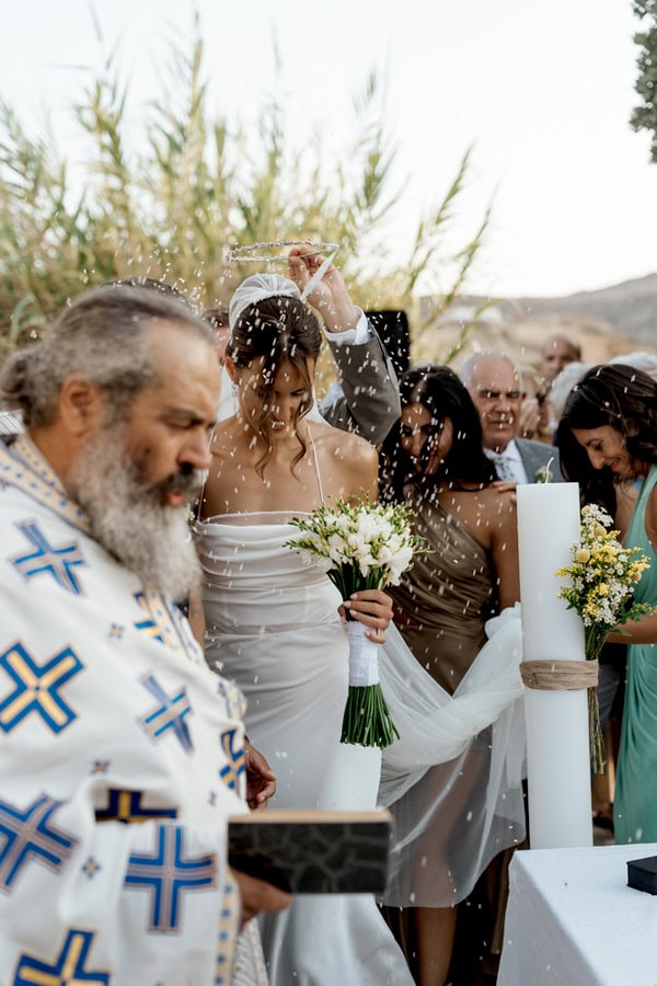 Summer Wedding Antiparos Wildflowers Cycladic Details